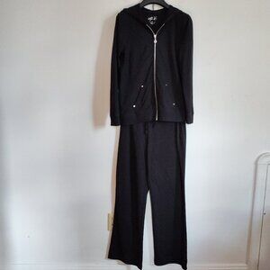 Ladies SZ PS Style & Co Sport Black Track Suit